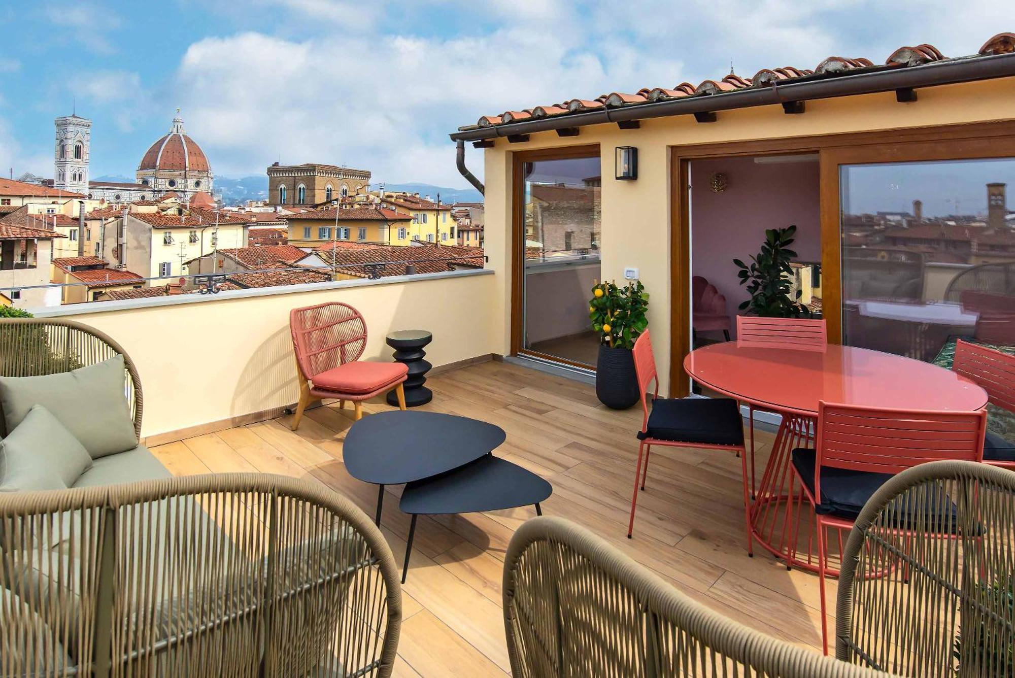 Acciaiuoli Penthouse Terrace View Florence