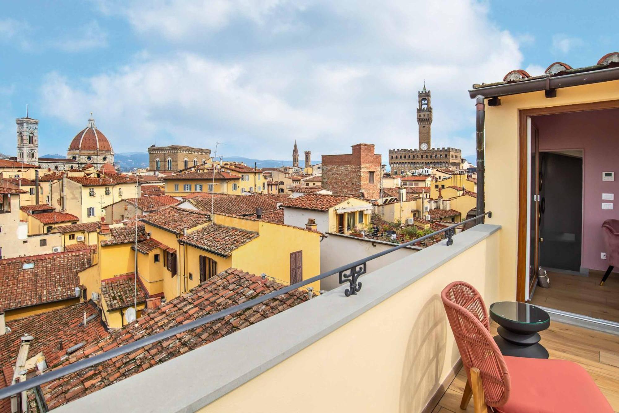 Acciaiuoli Penthouse Terrace View Florence